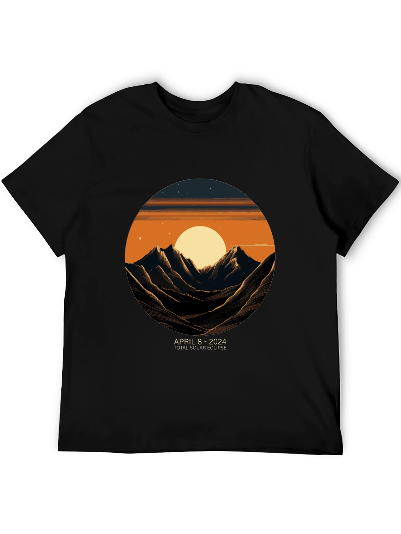 April 8 2024 Total Solar Eclipse Graphic Tee