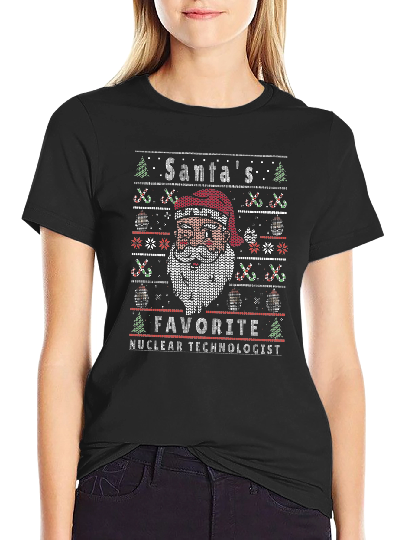 Santas Favorite Nuclear Technologist Christmas T-Shirt