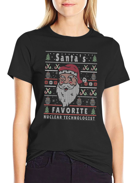 Santas Favorite Nuclear Technologist Christmas T-Shirt