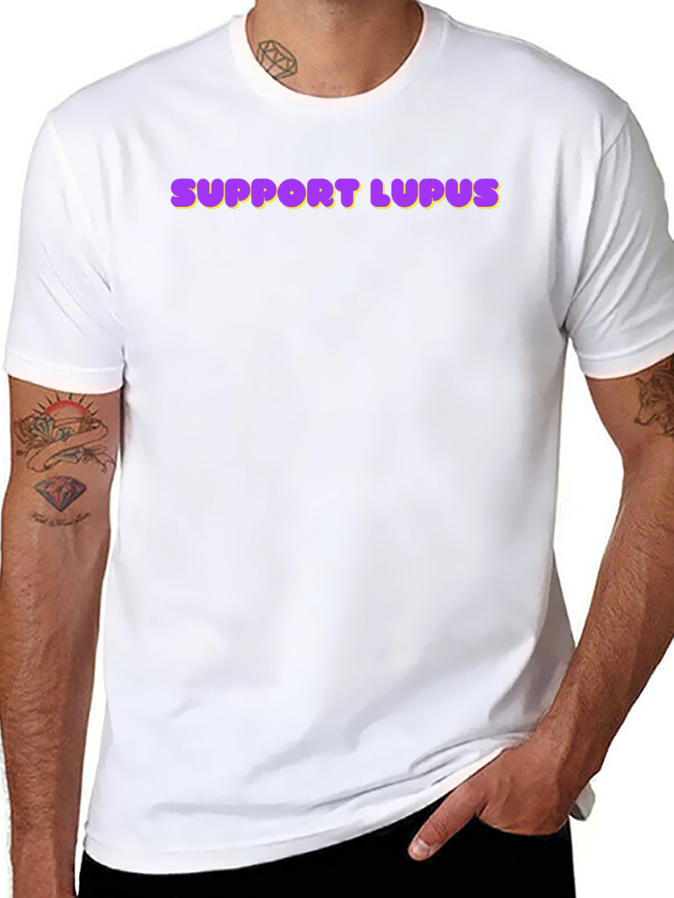 Support Lupus Awareness T-Shirt - Black