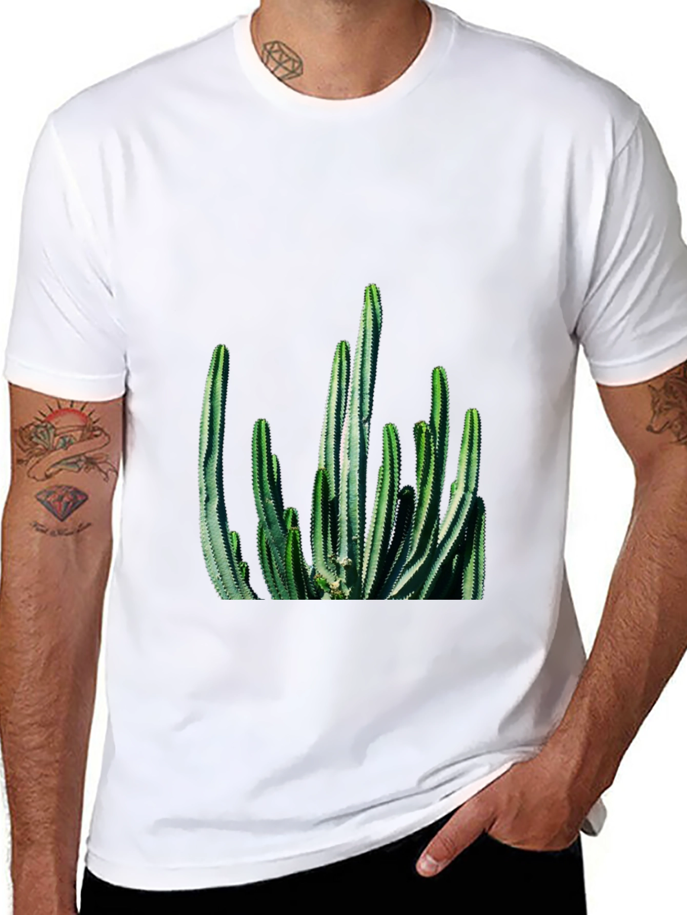 Cactus Graphic Tee - Black