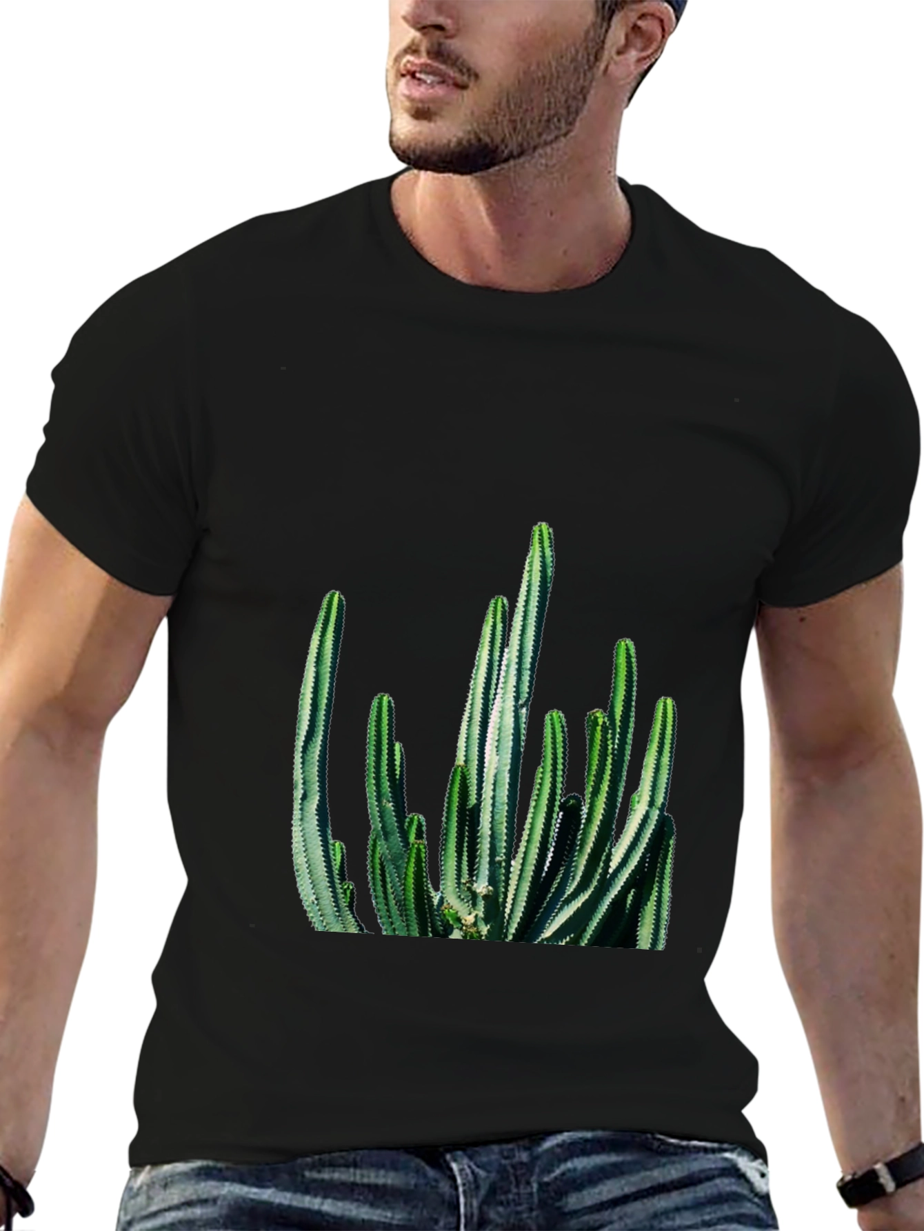 Cactus Graphic Tee - Black