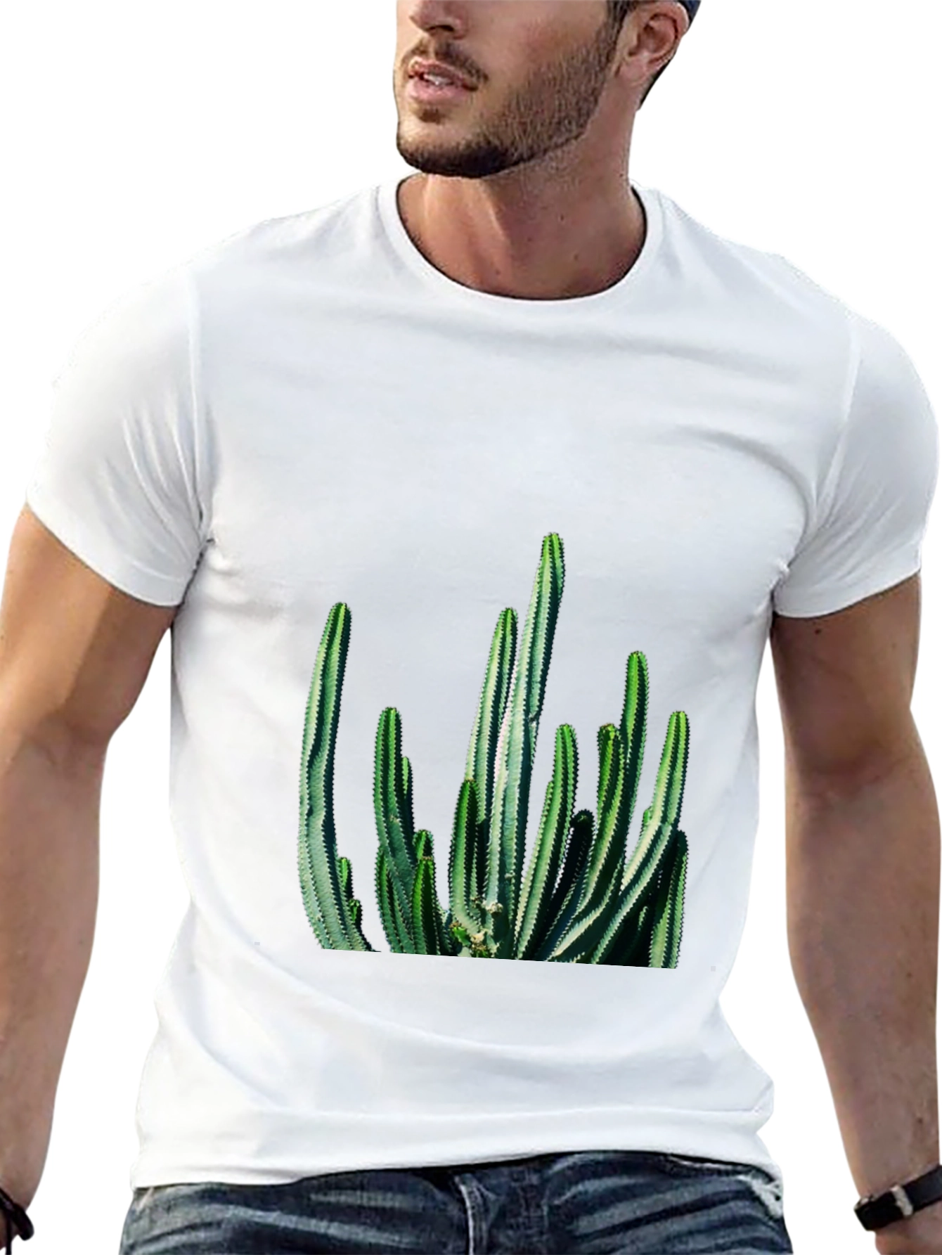 Cactus Graphic Tee - Black