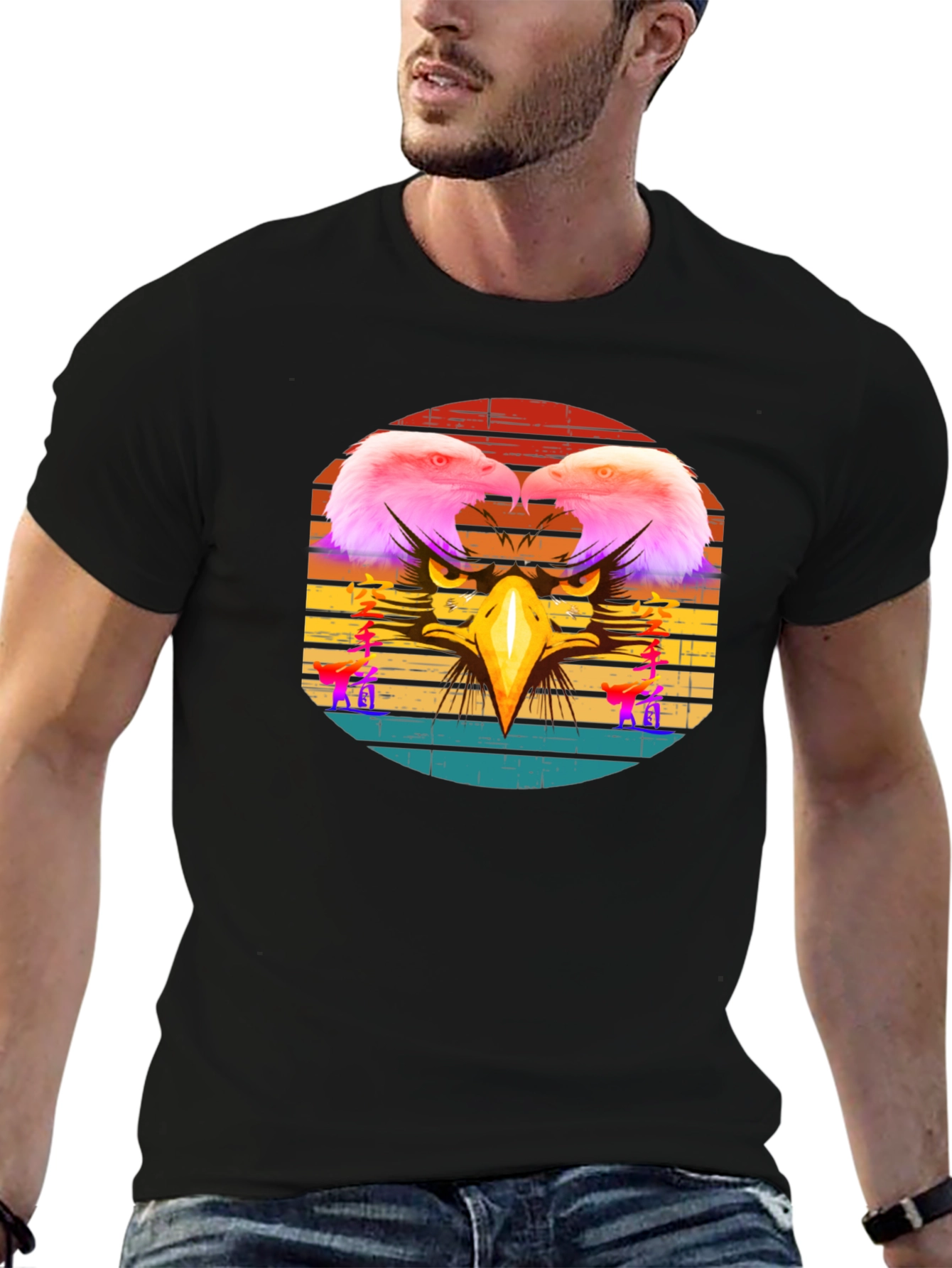 Retro Eagle Graphic Tee - Bold Style