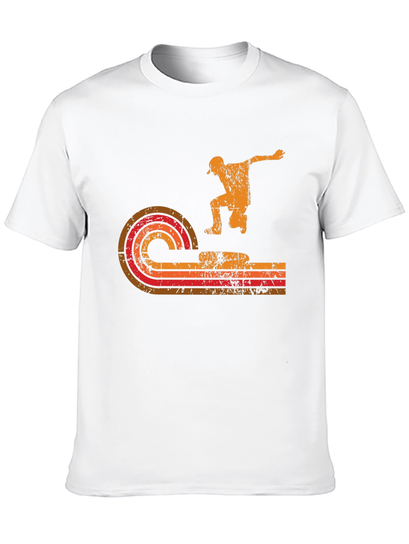 Retro Skater Graphic Tee - Black