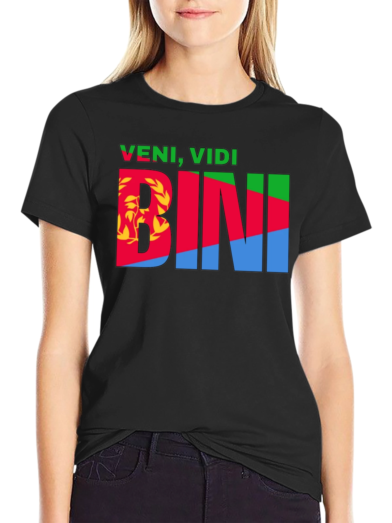 Veni Vidi Bini Eritrea Flag T-Shirt