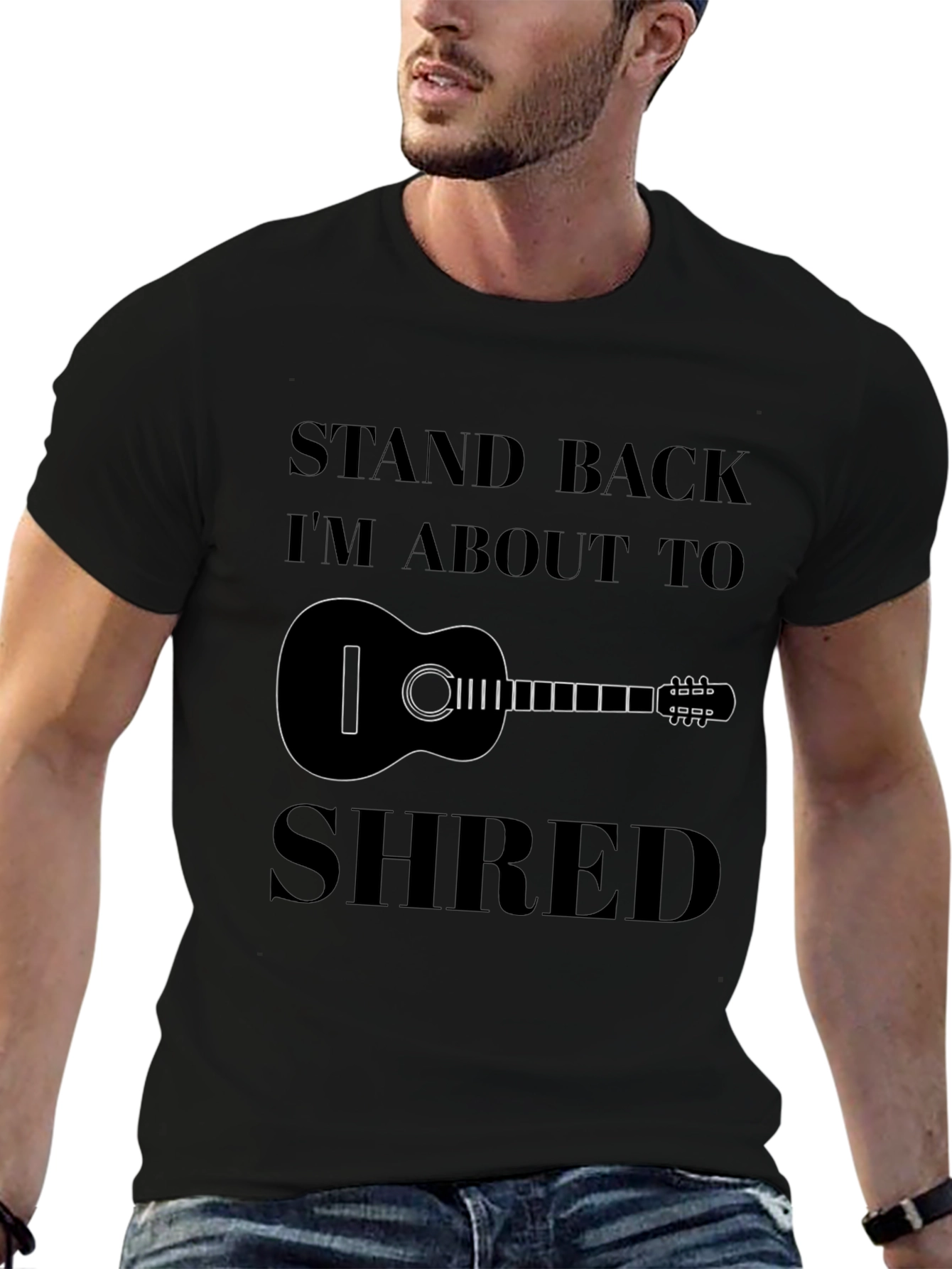 Stand Back Im About To Shred - Guitar T-Shirt