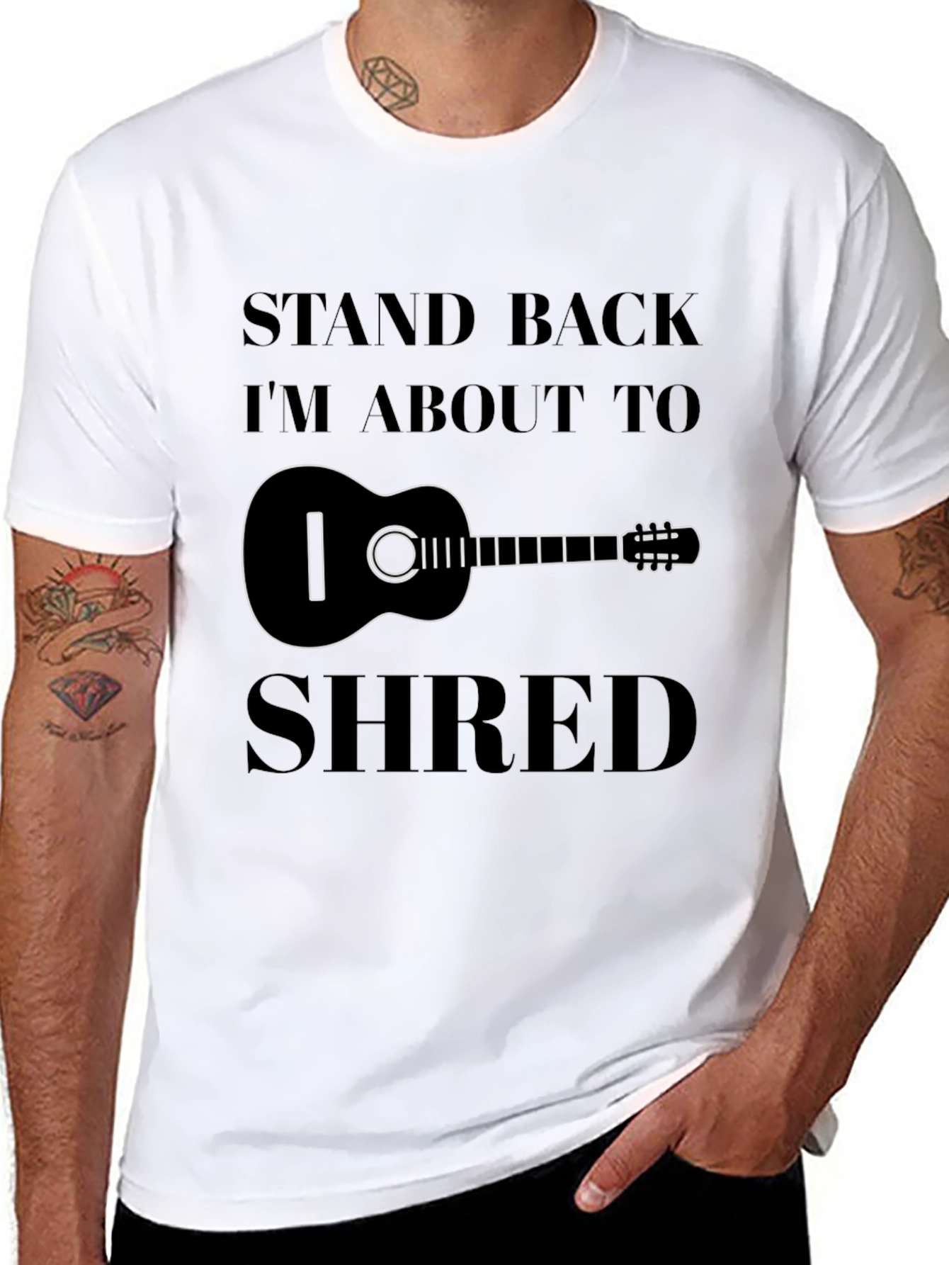 Stand Back Im About To Shred - Guitar T-Shirt