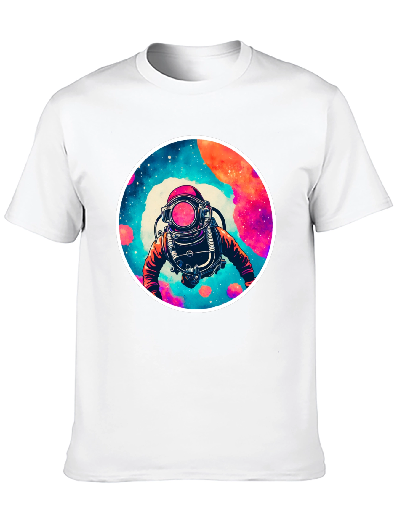 Cosmic Diver Graphic Tee - Black