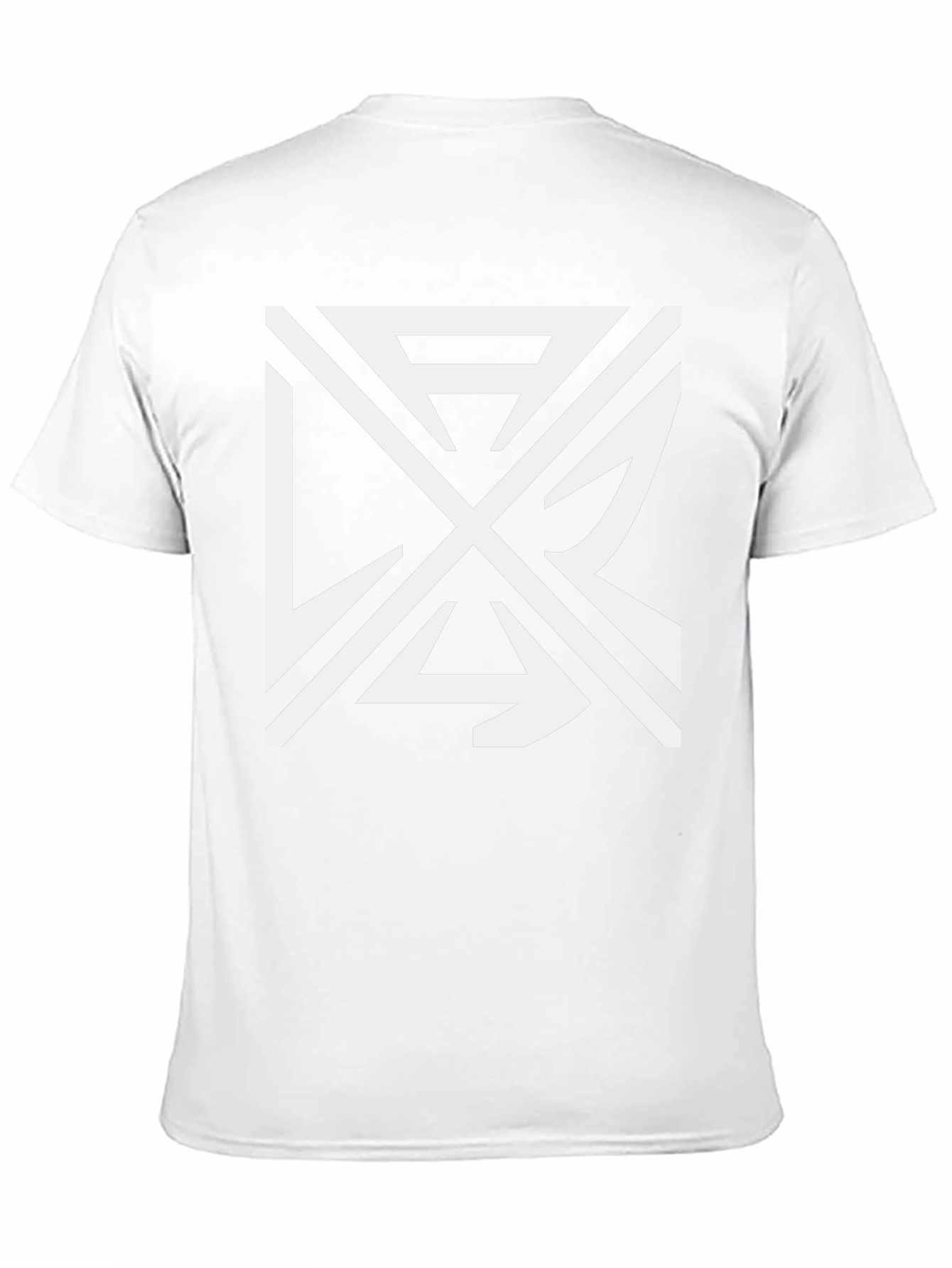 Abstract Graphic Tee - Black Cotton Casual Wear
