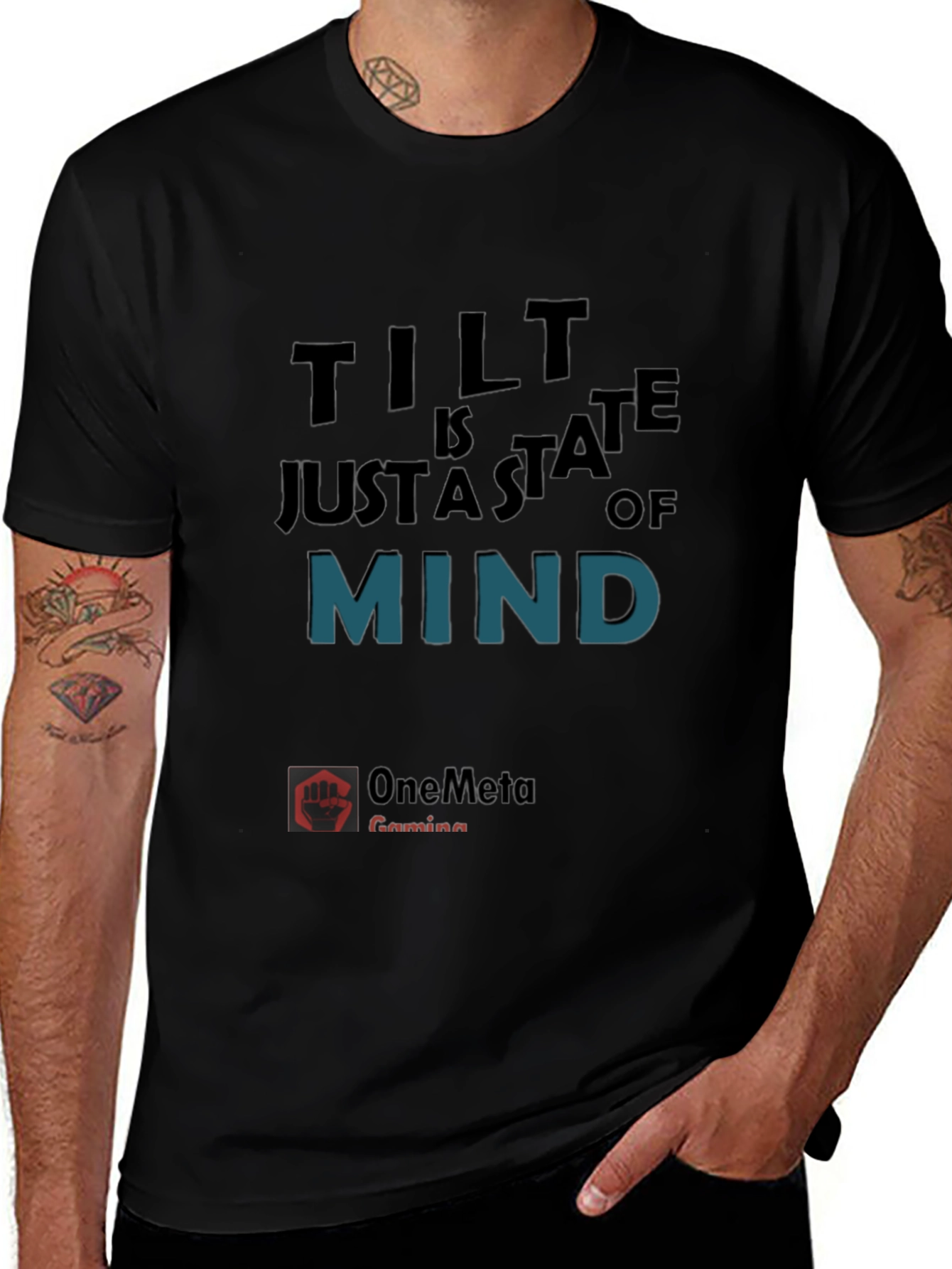 Tilt is a State of Mind Black T-Shirt