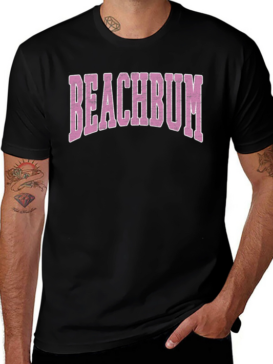Beachbum Graphic Tee - Black Casual T-Shirt