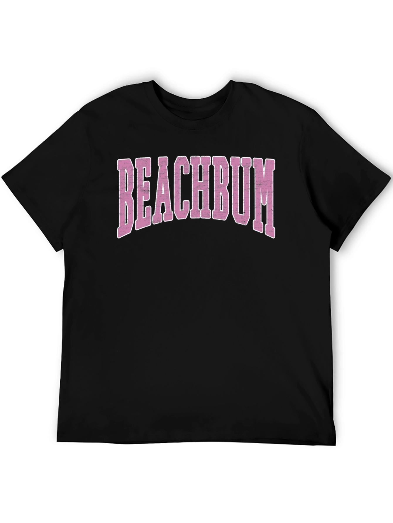Beachbum Graphic Tee - Black Casual T-Shirt