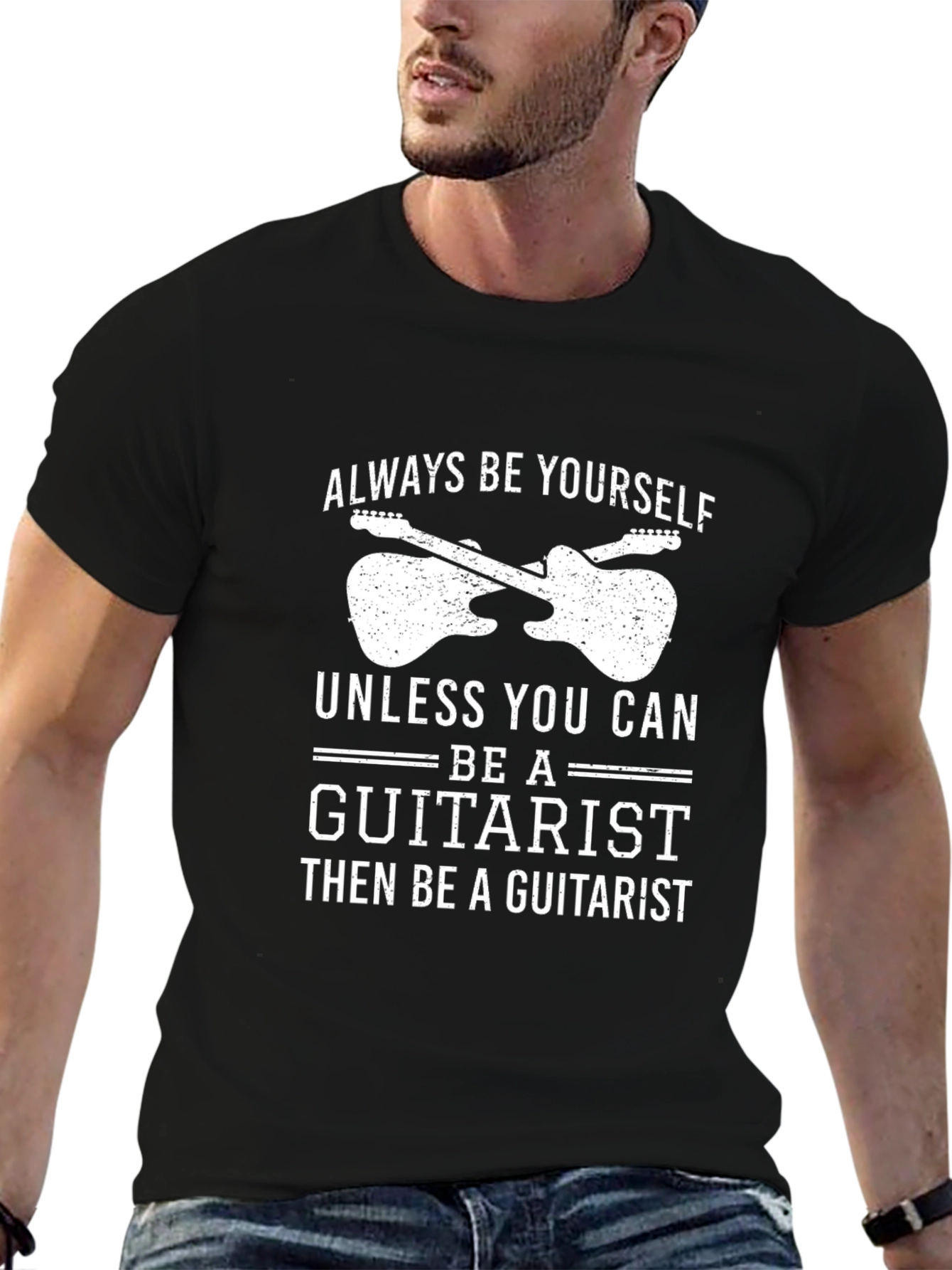 Always Be Yourself Guitarist Graphic T-Shirt