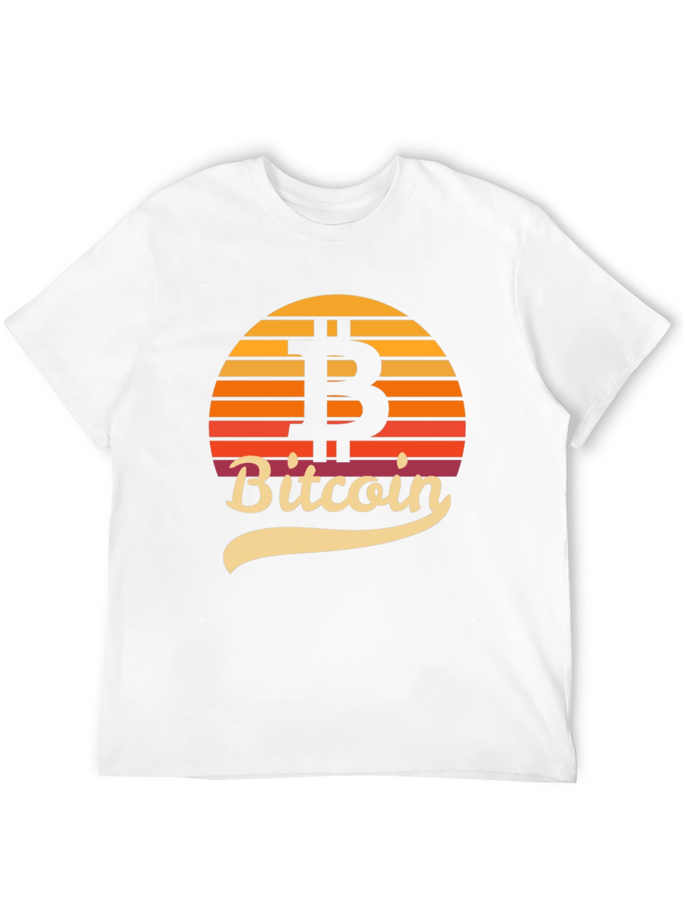 Bitcoin Sunset Graphic Tee - Crypto Enthusiast