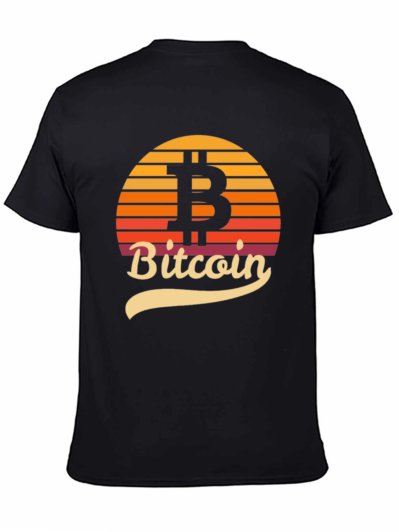 Bitcoin Sunset Graphic Tee - Crypto Enthusiast