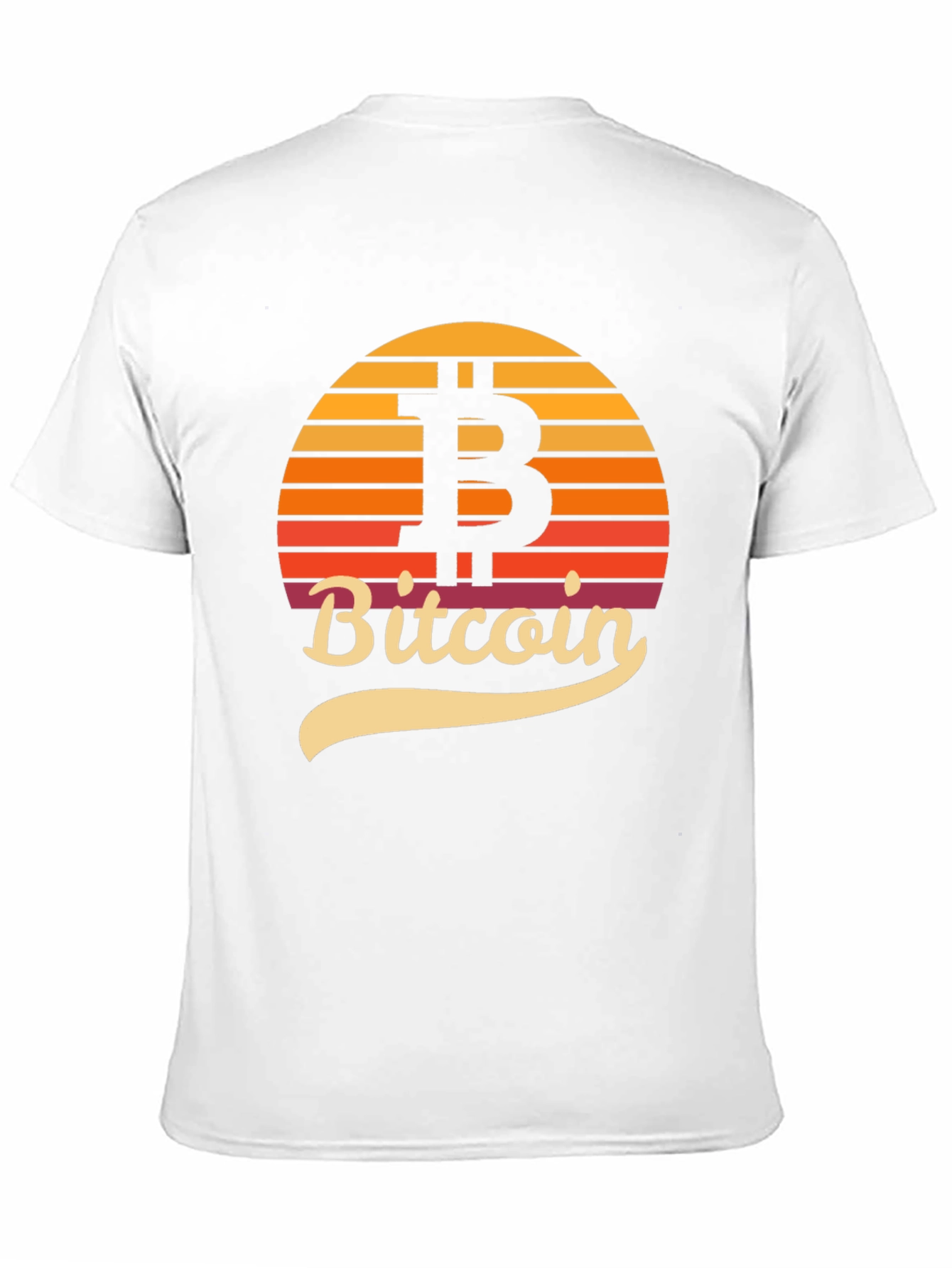 Bitcoin Sunset Graphic Tee - Crypto Enthusiast