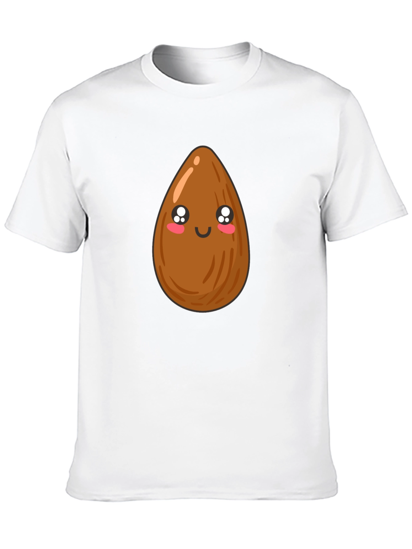 Cute Almond Graphic Tee - Unisex Black T-Shirt