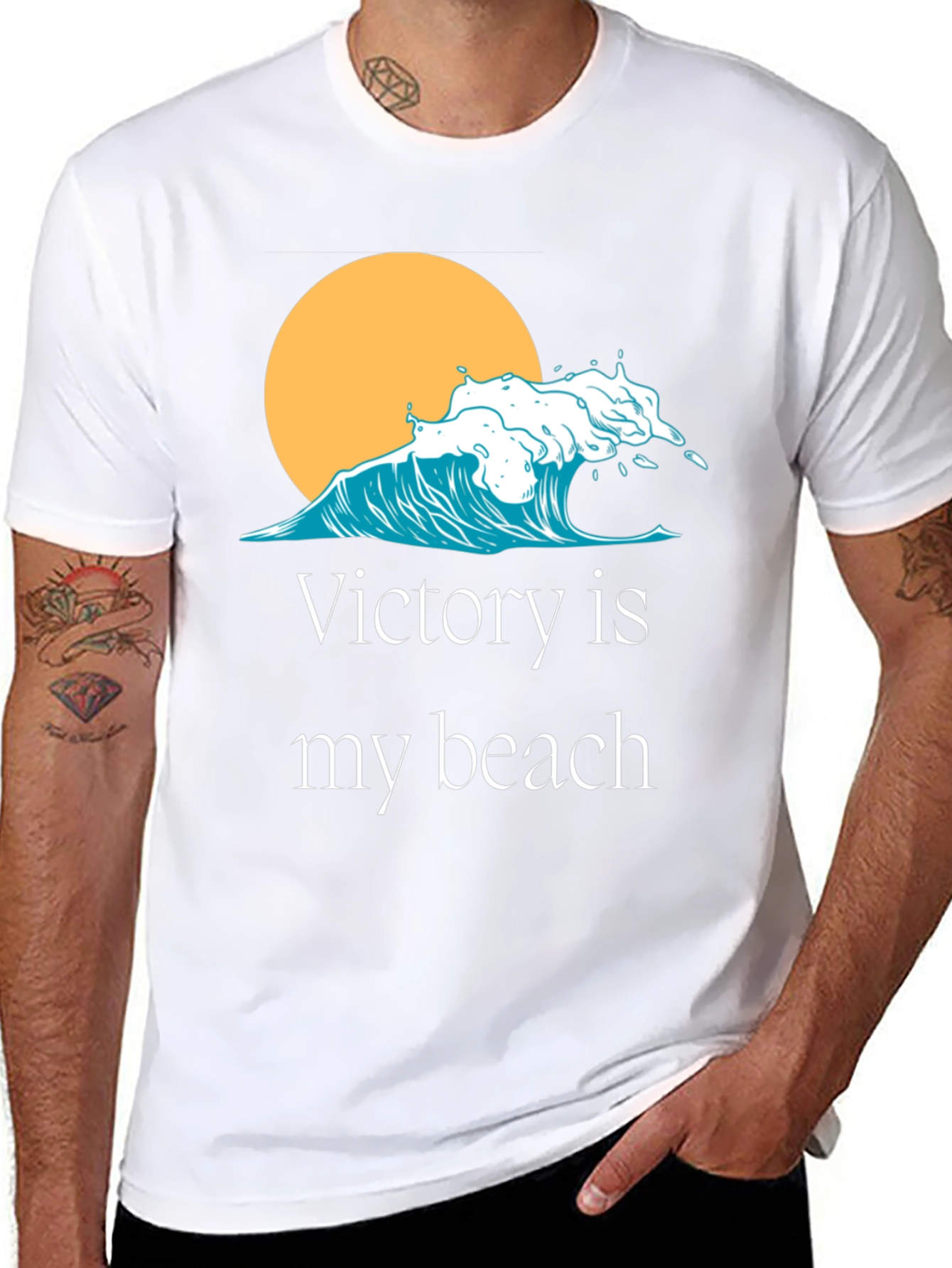 Victory is My Beach Graphic T-Shirt