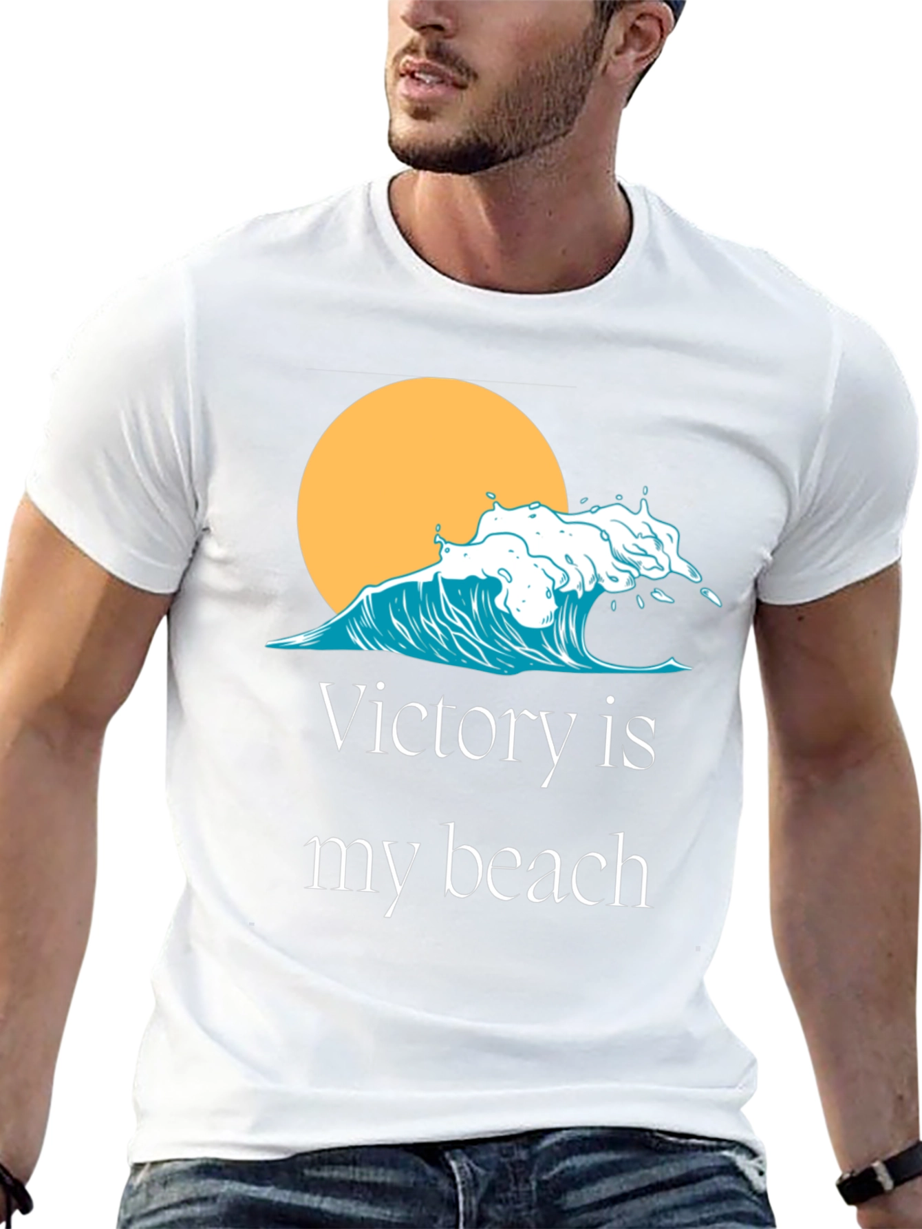 Victory is My Beach Graphic T-Shirt