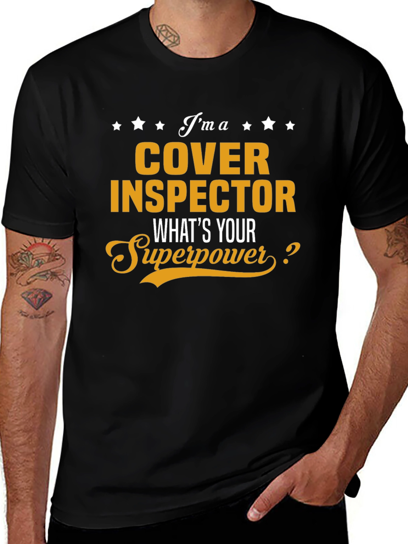 Cover Inspector Superpower T-Shirt - Funny Job Gift