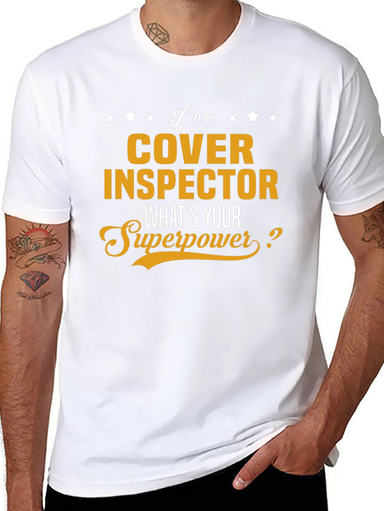 Cover Inspector Superpower T-Shirt - Funny Job Gift
