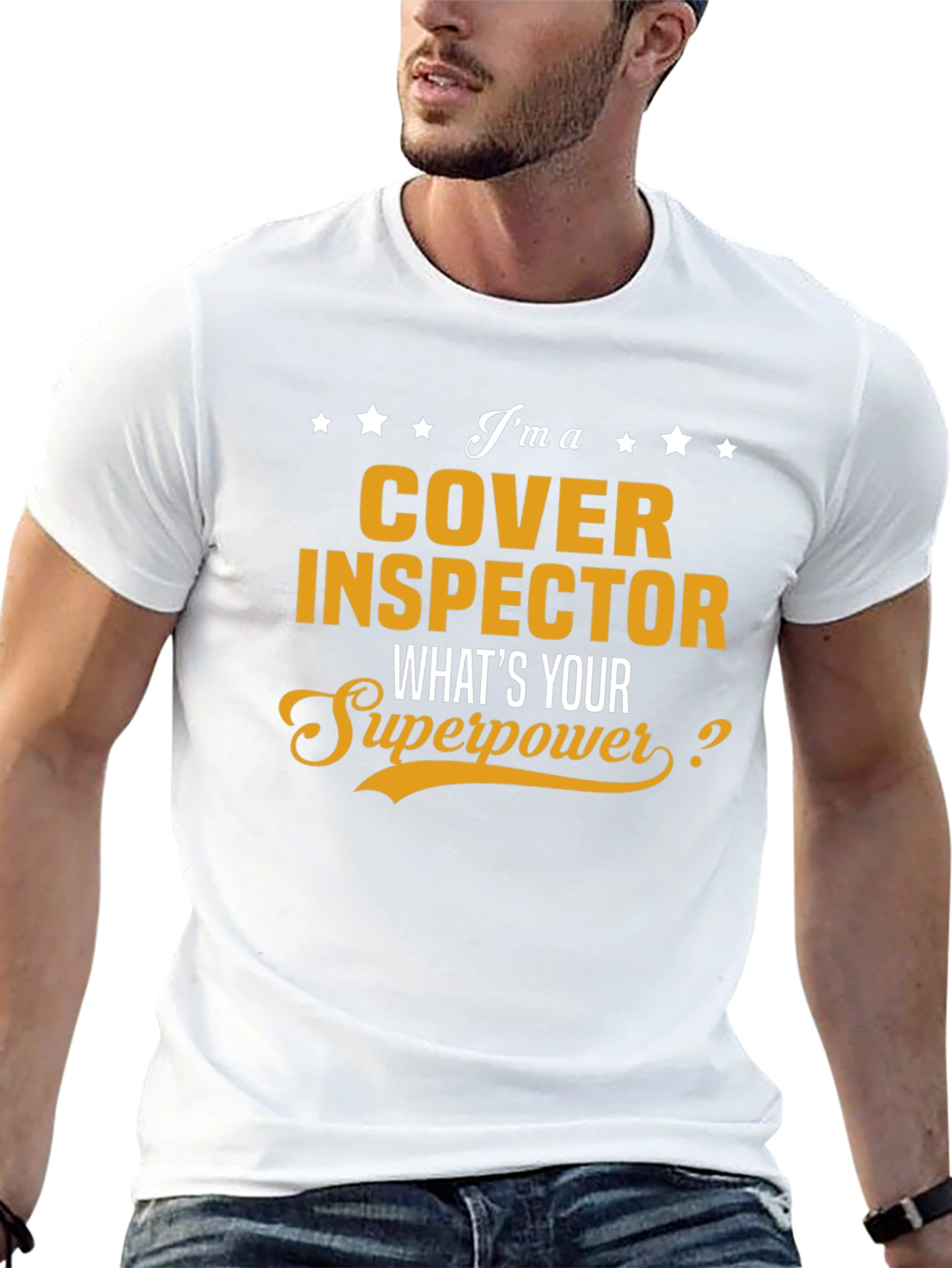 Cover Inspector Superpower T-Shirt - Funny Job Gift