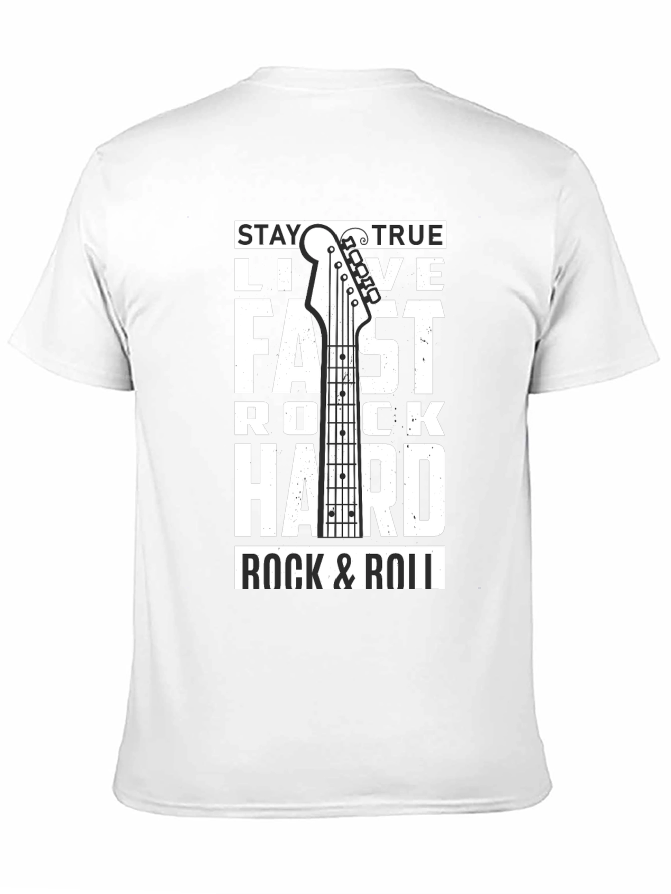 Stay True Rock & Roll Graphic Tee - Black