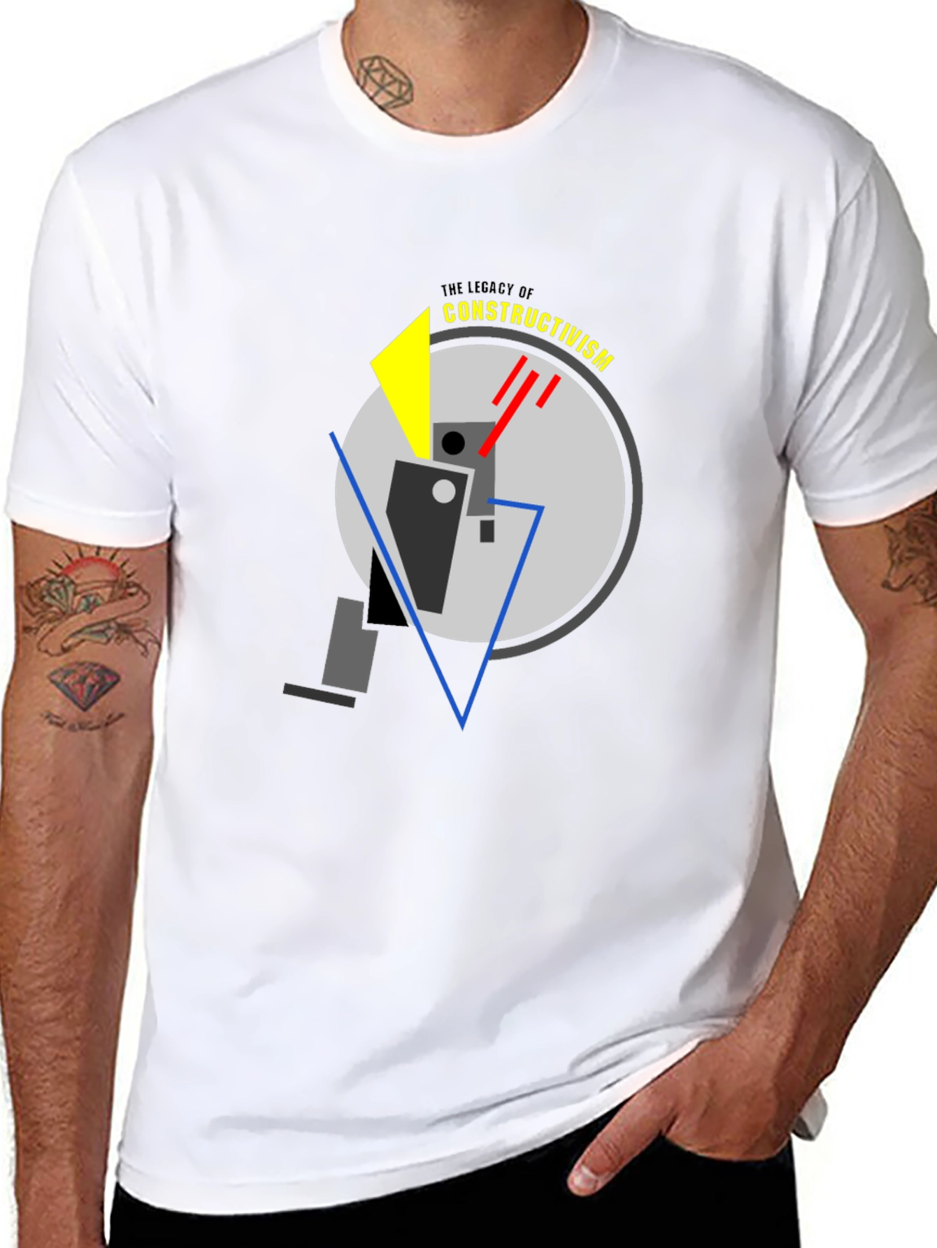 Constructivism Graphic Tee - Modern Art T-Shirt