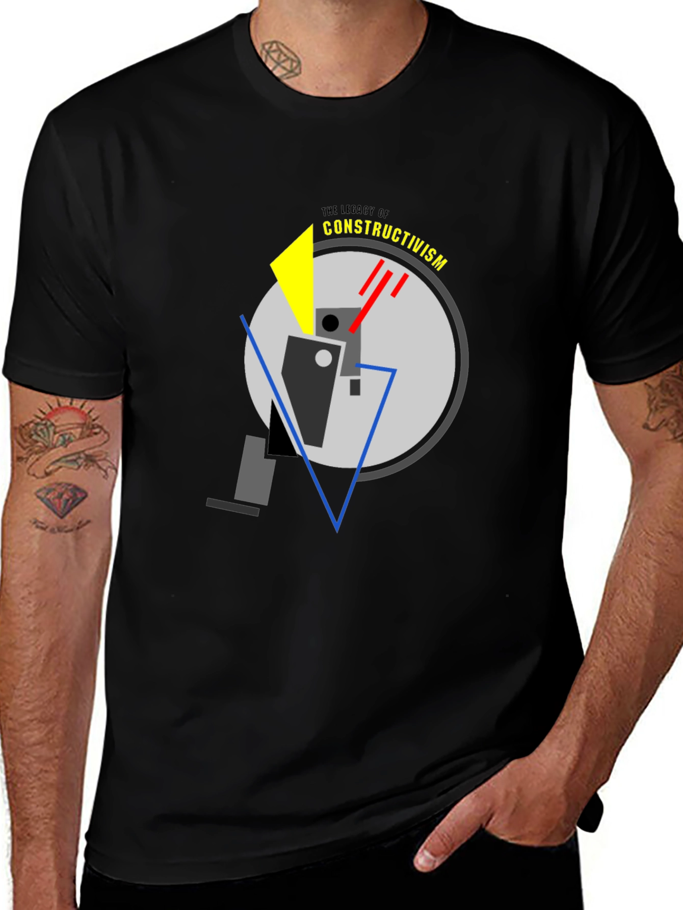 Constructivism Graphic Tee - Modern Art T-Shirt