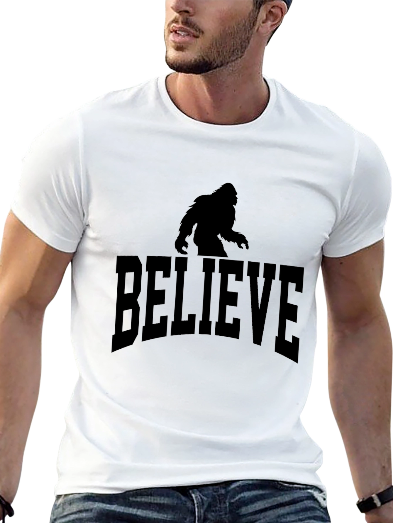 Believe Bigfoot T-Shirt - Black