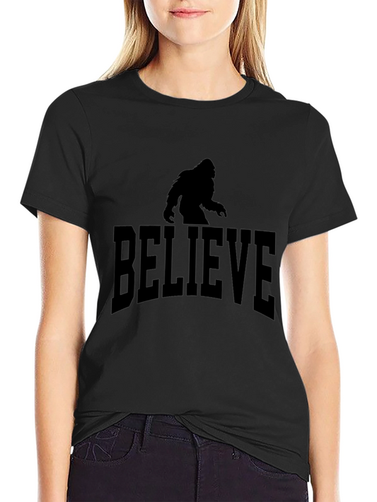Believe Bigfoot T-Shirt - Black