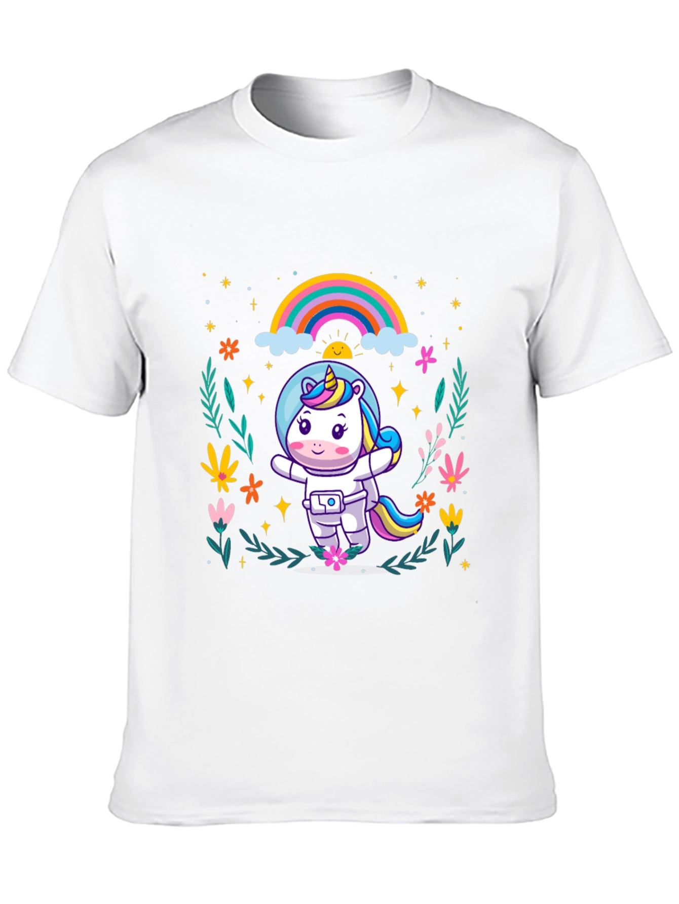 Unicorn Astronaut Graphic T-Shirt