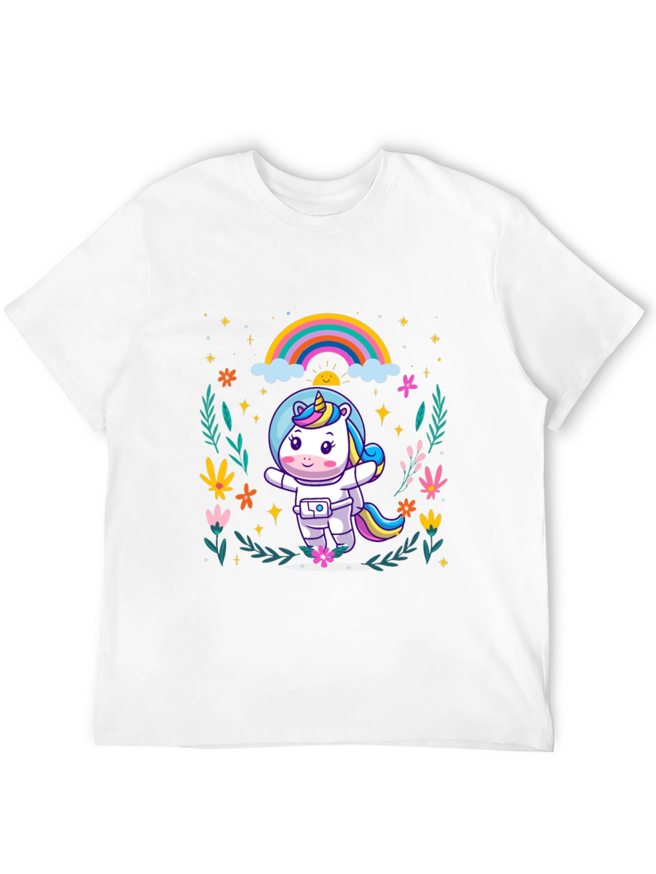 Unicorn Astronaut Graphic T-Shirt