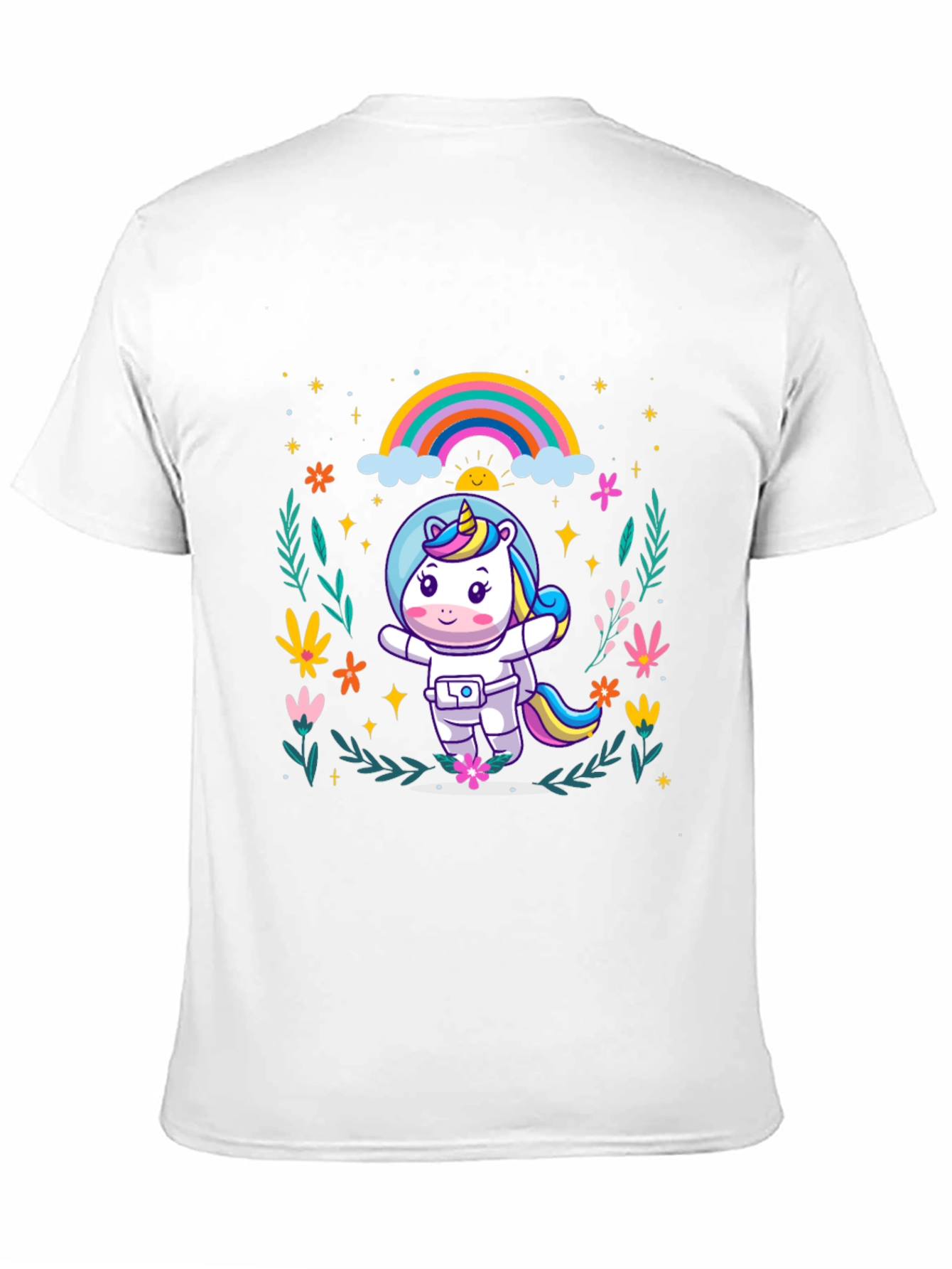 Unicorn Astronaut Graphic T-Shirt