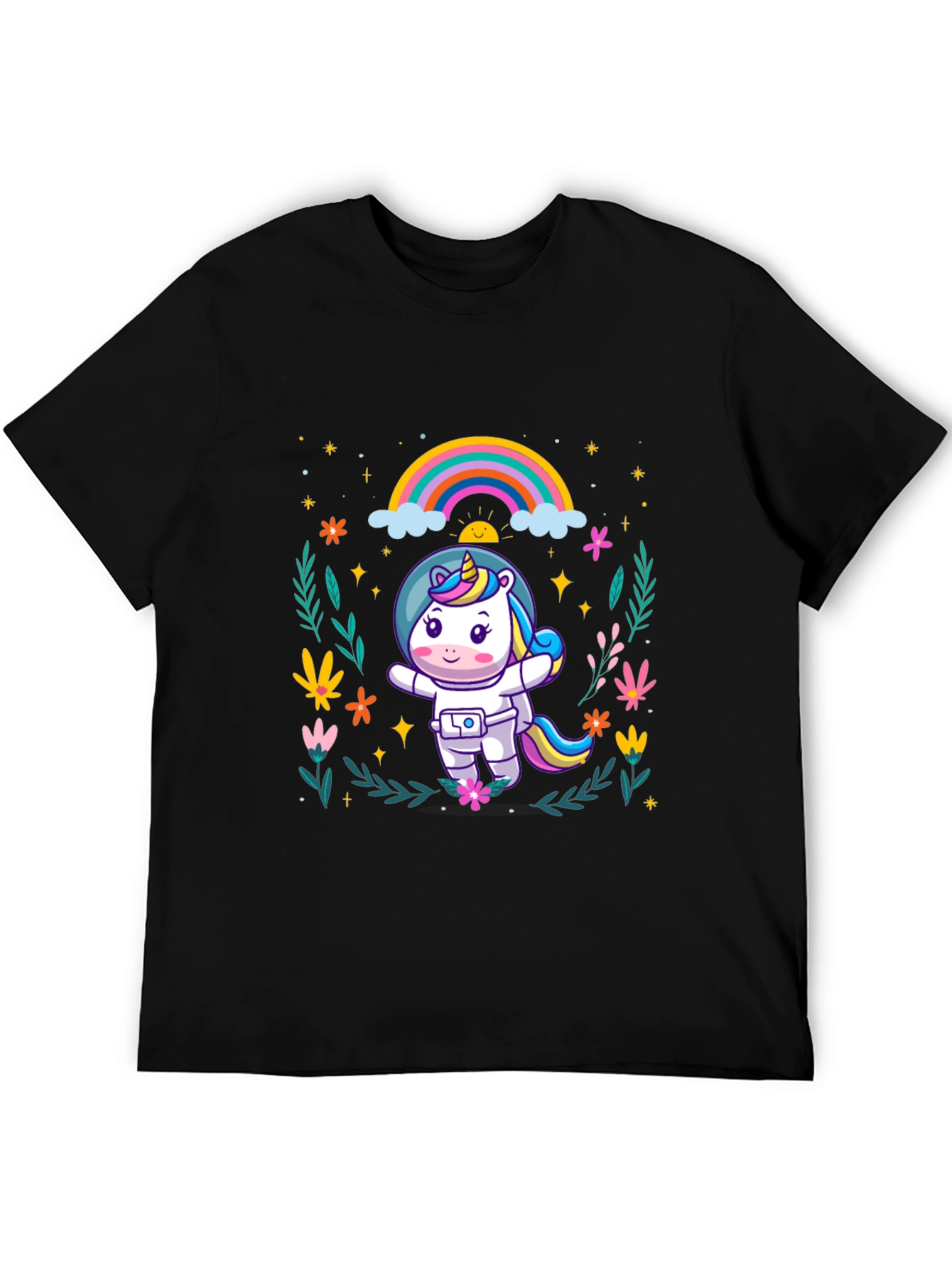 Unicorn Astronaut Graphic T-Shirt