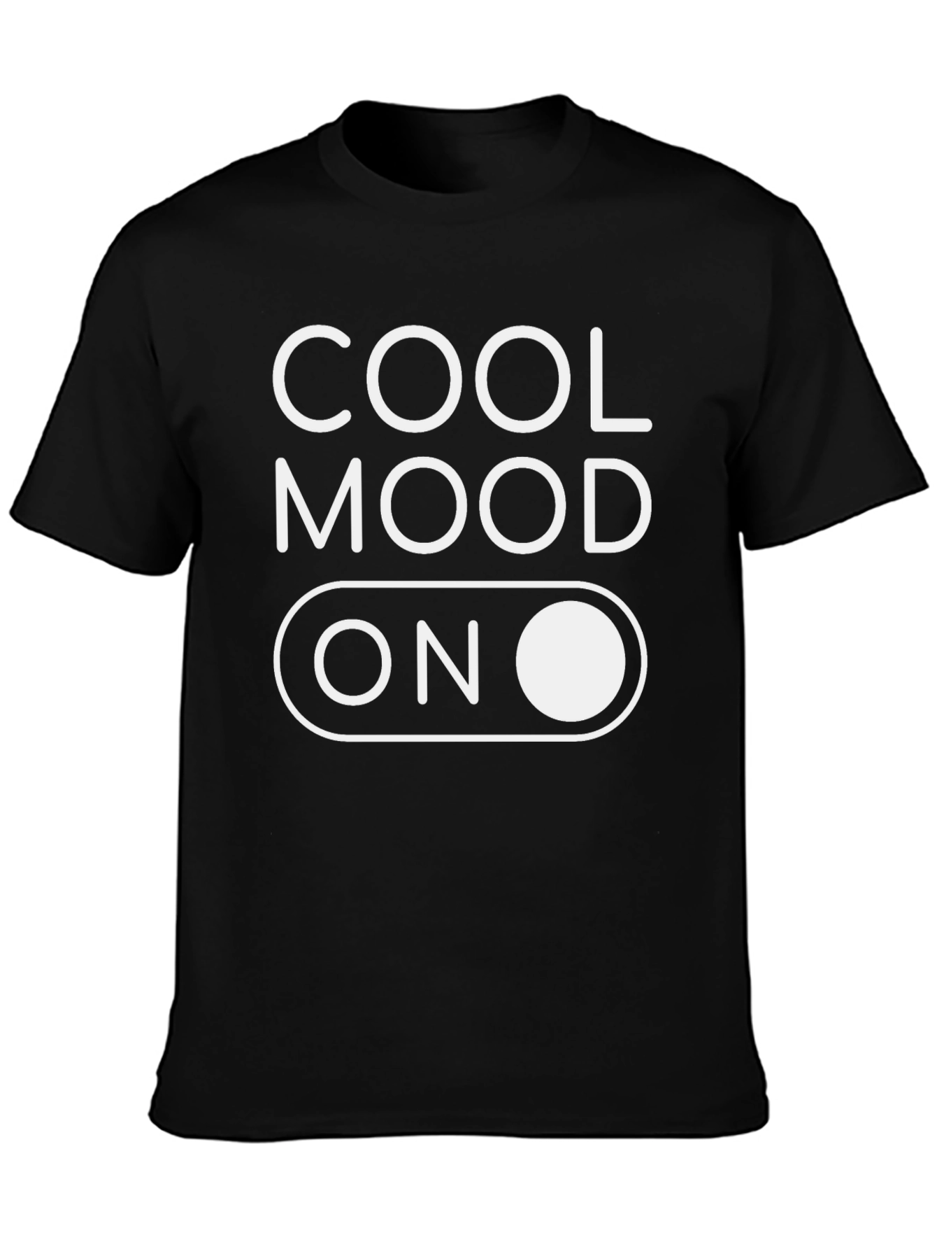 Cool Mood On Black Graphic T-Shirt