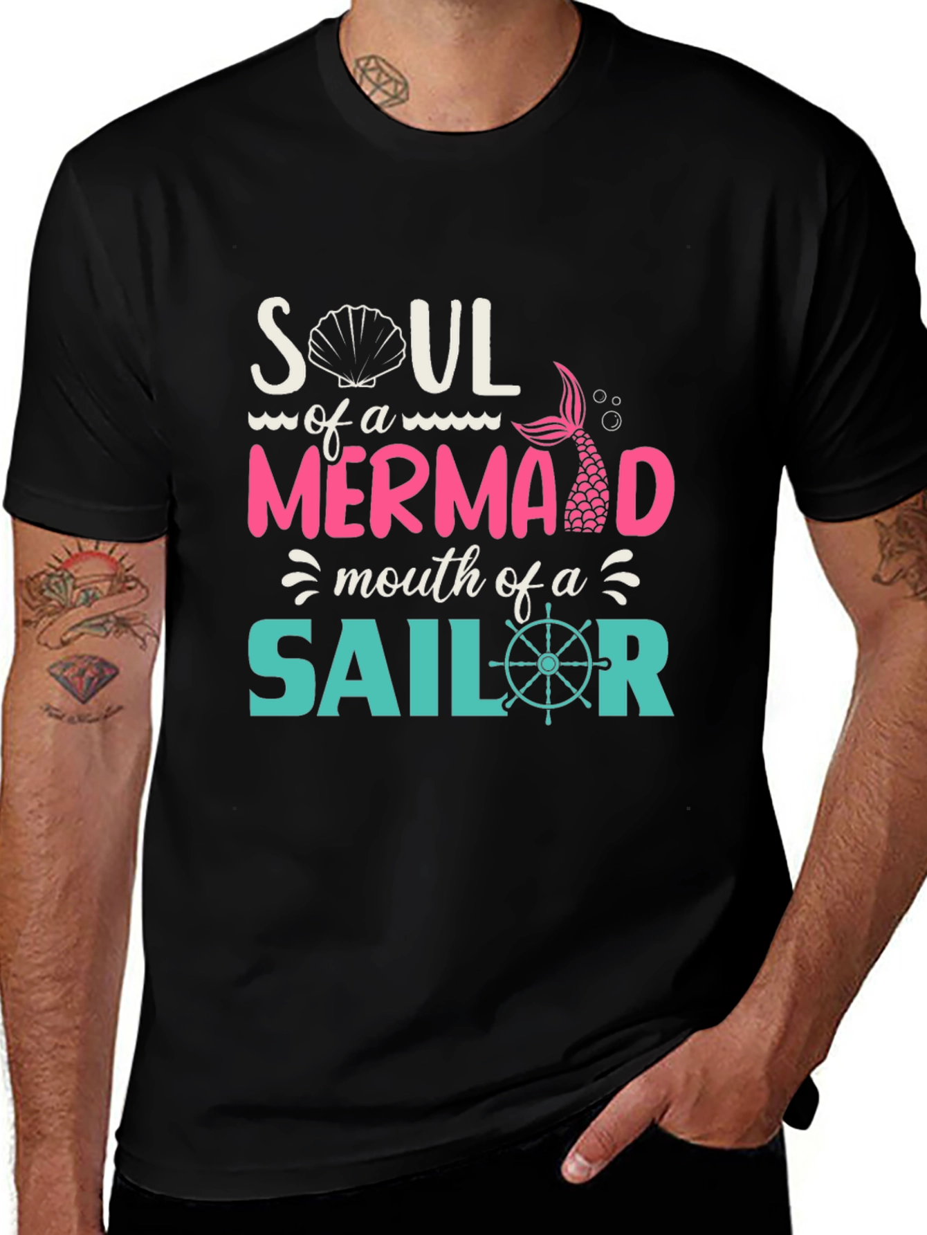 Soul of a Mermaid T-Shirt - Nautical Design