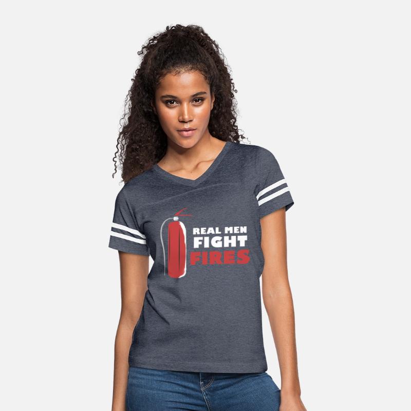 Real Men Fight Fires Funny Rescuers Fire Truck Lov