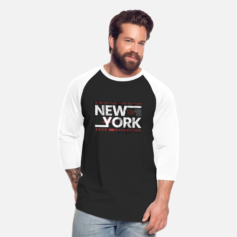 Red and White Bold Grunge Typography T shirt De