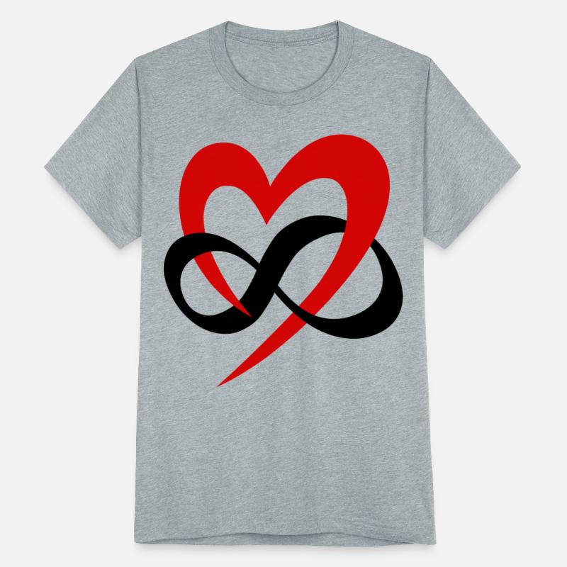 Red Infinity Heart Polyamory Symbol Non-Monogamy