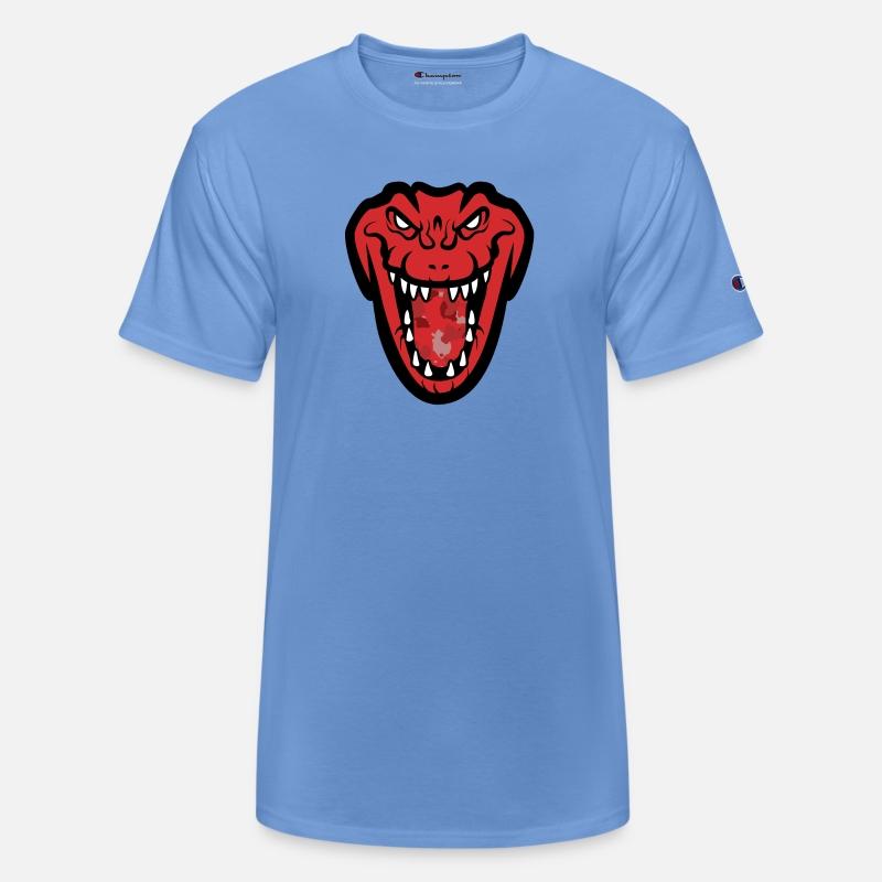 Red Military Crocodile