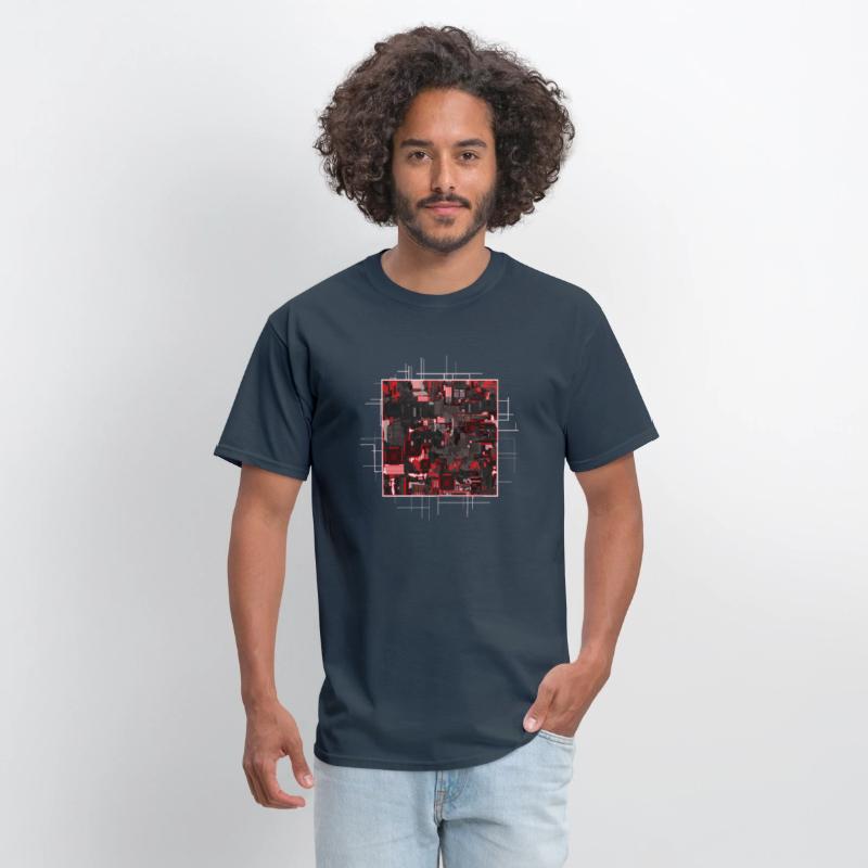 Red Stylized Motherboard