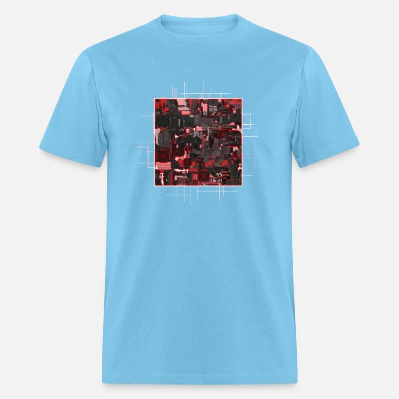 Red Stylized Motherboard