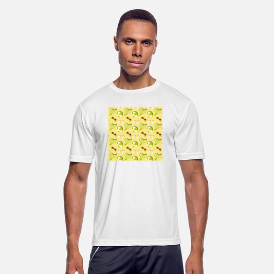 Relaxing beach pattern with sunglasses and sun hat
