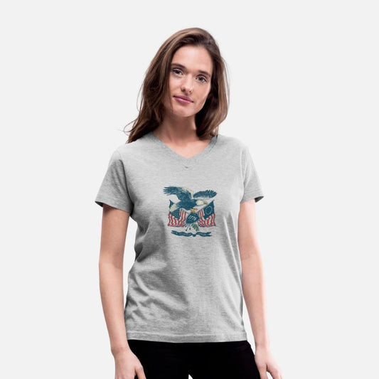 retro patriotic eagle