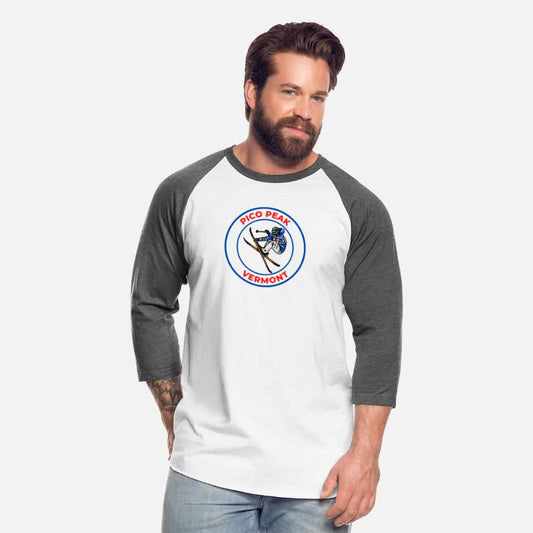 Retro Skiing in Pico Peak Vermont Holiday Souvenir