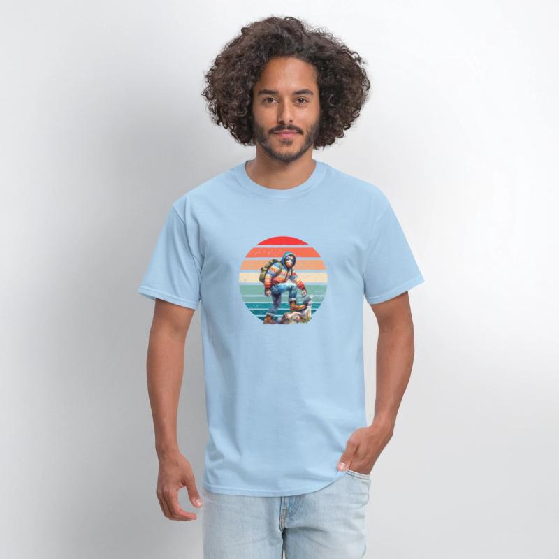 Retro Summit: Vintage-Inspired Hiking Adventure