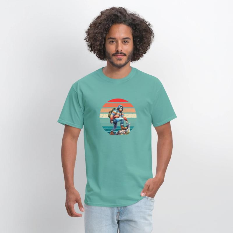 Retro Summit: Vintage-Inspired Hiking Adventure