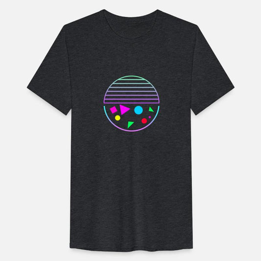 Retro sunset style 80s